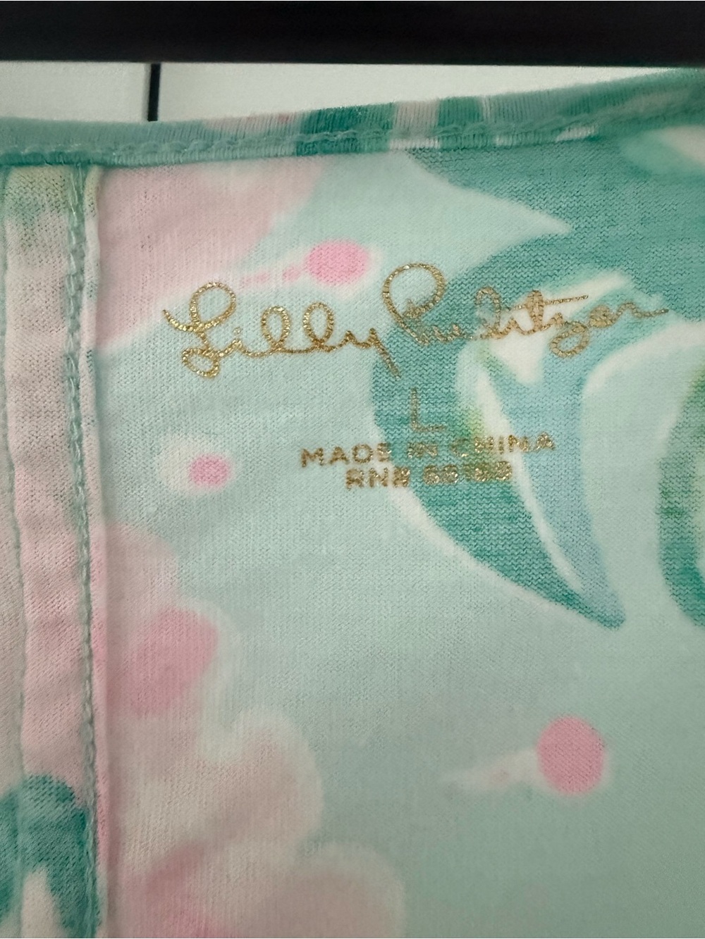 Lilly Pulitzer Pink & Teal Tropical Swim Cover-Up/ Dress - Picture 6 of 7